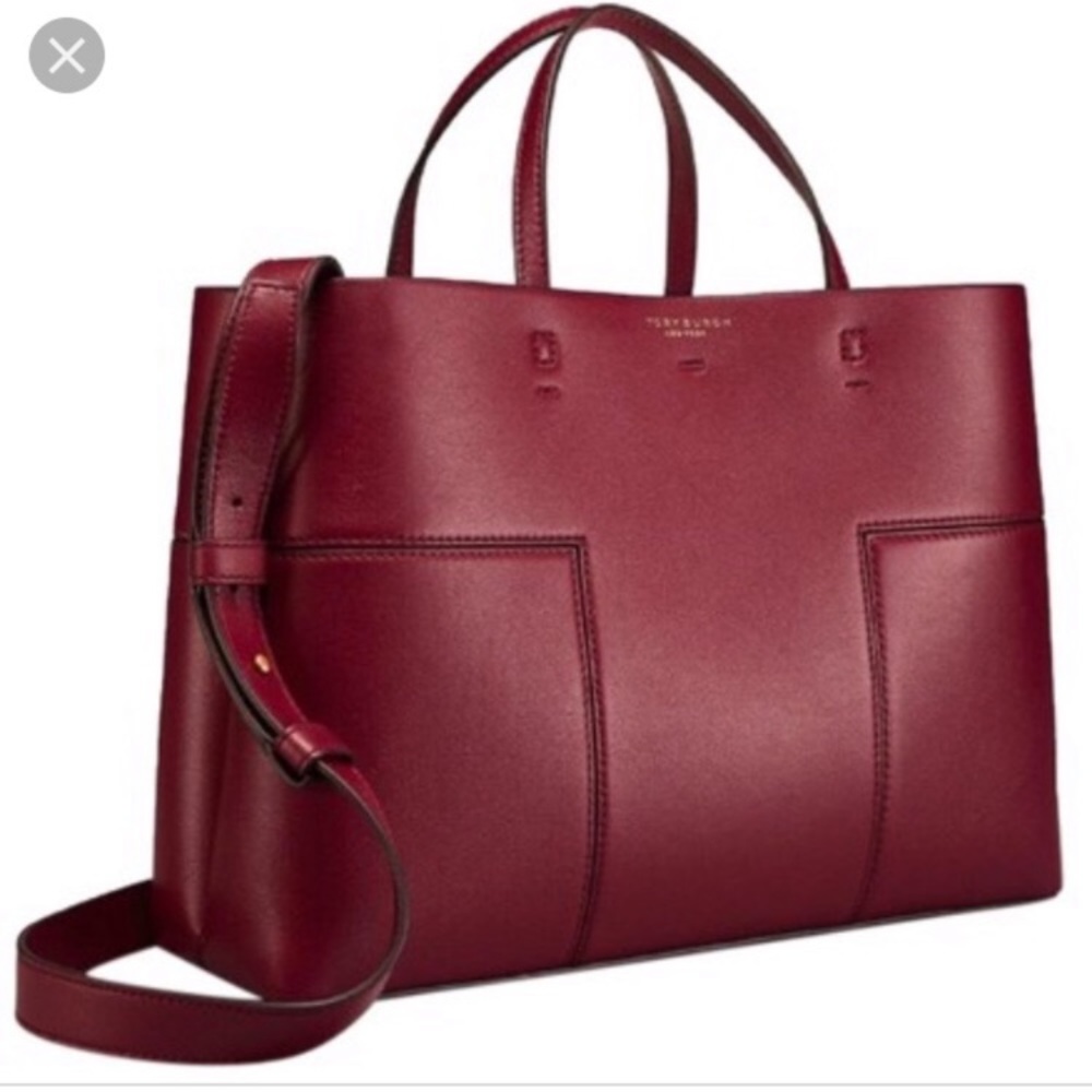 triple compartment tory burch